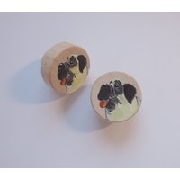 Knäufe, Schrankknäufe, Schubladengriffe, Kinderzimmer Schublade "Mops" von Pinselstuebchen