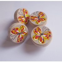 Knäufe, Schrankknäufe, Schubladengriffe, Kinderzimmer Schublade "Schmetterling" von Pinselstuebchen