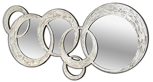 PINTDECOR Circles Spiegel, MDF, Silber, 178 x 84 x 3 cm von Pintdecor