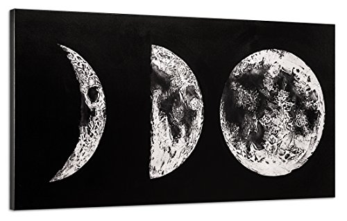 Pintdecor Dark Side Rahmen, Holz, Silber/Schwarz, 140 x 70 x 4.5 cm von Pintdecor