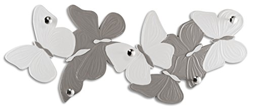 Pintdecor schwebegenauigkeit leicht Kleiderhaken, MDF, weiß Elfenbein/grau Taupe, 156 x 62 x 6.5 cm von Pintdecor
