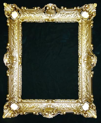 Pintici Bilderrahmen 30x40cm Hängerahmen Rahmen 57 x 47 cm Shabby,Jugendstil Antik Spiegelrahmen (Gold) von Pintici