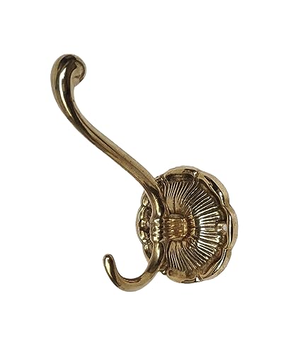 Pintici Wandhaken Messing Garderobenhaken Kleiderhaken Antik Haken Gold Jugendstil Messinghaken von Pintici