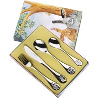 PINTINOX Kinderbesteck "Arca di Noè", (Set, 4 tlg.), mit Tiermotiven von Pintinox
