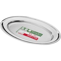 PINTINOX Servierplatte "Vassoi Tender" oval, Edelstahl, spülmaschinengeeignet von Pintinox