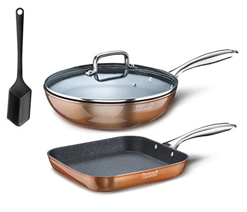 Pintinox Wok und Grillpfanne Metallic und Spuc Nylon von PINTINOX