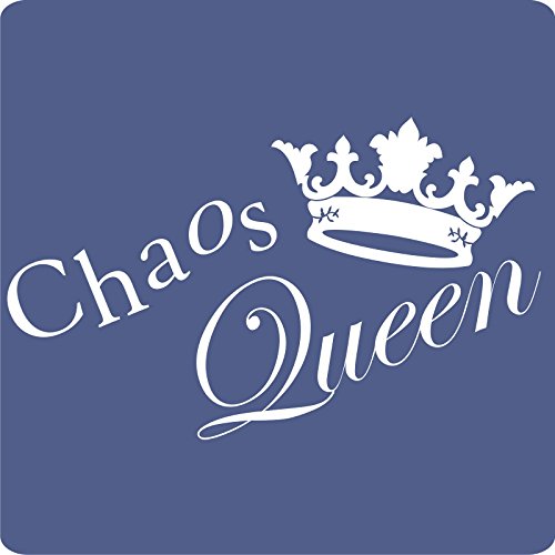 2 Chaos-Queen-Aufkleber zur Dekoration von Wänden, Glasprodukten, Fliesen und allen anderen glatten Oberflächen von Pinto-Point