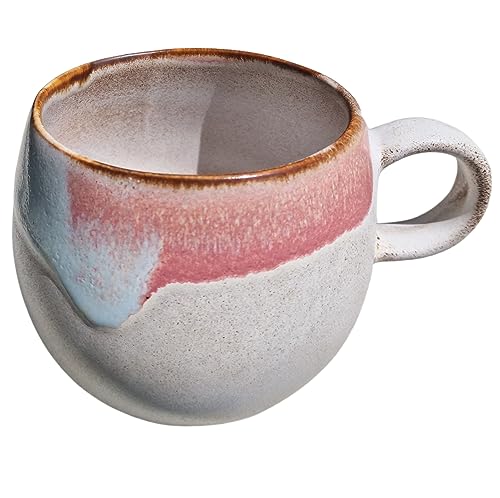 PintoCer - Tasse mit Griff, Steingut Keramik, ideal für Kaffee, Milch, Tee und Schokolade, spülmaschinenfest und mikrowellengeeignet von PintoCer