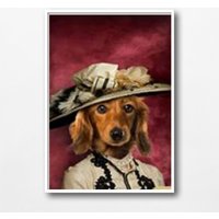 Haustierportrait in Uniform, Vintage, Hunde Poster Tierportrait Hundeportrait, Geschenkidee, Haustier Katzenposter, Portrait Haustierportrait in Uniform, Vintage, Hunde Poster Tierportrait Hundeportrait, Geschenkidee, Haustier Katzenposter, Portrait von PinturaDesignStudios