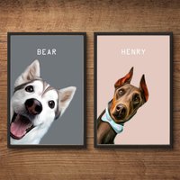 Individualisiertes Poster Deines Haustieres Personalisiert Design Haustier Hunde Hundeportrait Foto Geschenkidee Individualisiertes Poster Deines Haustieres Personalisiert Design Haustier Hunde Hundeportrait Foto Geschenkidee von PinturaDesignStudios