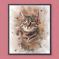 Personalisiertes Haustierportrait Katze Hunde Katzenportrait Hundeportrait Portrait Haustier Hund Poster Pferd Andenken Geschenk Erinnerung Personalisiertes Haustierportrait Katze Hunde Katzenportrait Hundeportrait Portrait Haustier Hund Poster Pferd Andenken Geschenk Erinnerung von PinturaDesignStudios