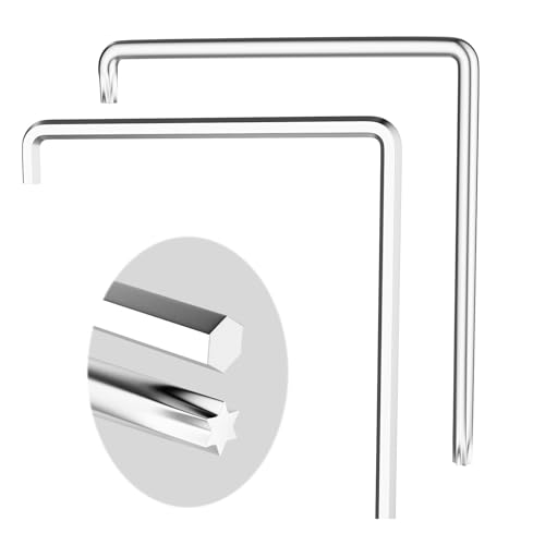 Pinyenr 2 Stück Fenster Einstellwerkzeug Tür Einstellwerkzeug Inbusschlüssel 4mm und Torx TX15 Einstellschlüssel für Fenstereinstellungen, Tür und Fenstermontagen, Türreparaturen von Pinyenr