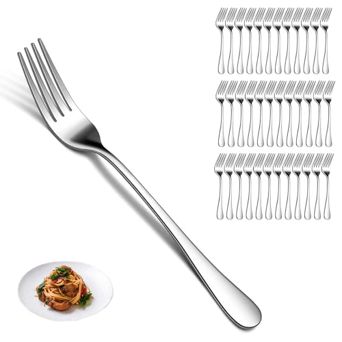 PionStar Menügabeln aus Edelstahl, 36 Stück, 18,5 cm, spülmaschinenfest, für Zuhause/Restaurant von PionStar
