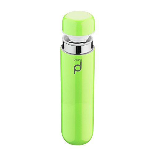 Pioneer DrinkPod Isolierflasche aus Edelstahl 0,3 L Doppelwandig Thermo-Lebensmittelbehälter 6 Stunden Heiß 24 Stunden Kühl Auslaufsicher BPA-Frei - Grün von DRINKPOD