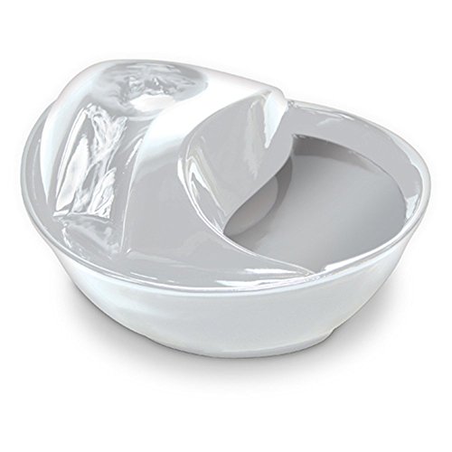 Pioneer Pet Raindrop Ceramic Drinking Fountain for Pets, White von Pioneer Pet