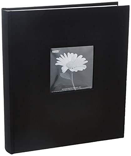 Fabric Frame Cover Photo Album 200 Pockets Hold 5x7 Photos, Deep Black von Pioneer Photo Albums