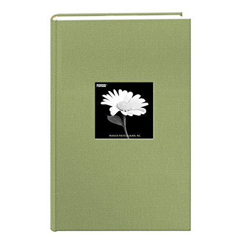 Fabric Frame Cover Photo Album 300 Pockets Hold 4x6 Photos, Sage Green von Pioneer Photo Albums