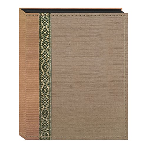 Fabric Ribbon Cover Photo Album 100 Pockets Hold 4x6 Photos, Tan von Pioneer Photo Albums