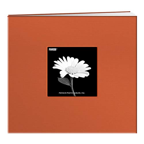 Pioneer 30,5 x 30,5 cm Buch, Stoffeinband, Album mit Fenster, rot, orange - Tangerine orange, 8"X8" von Pioneer Photo Albums