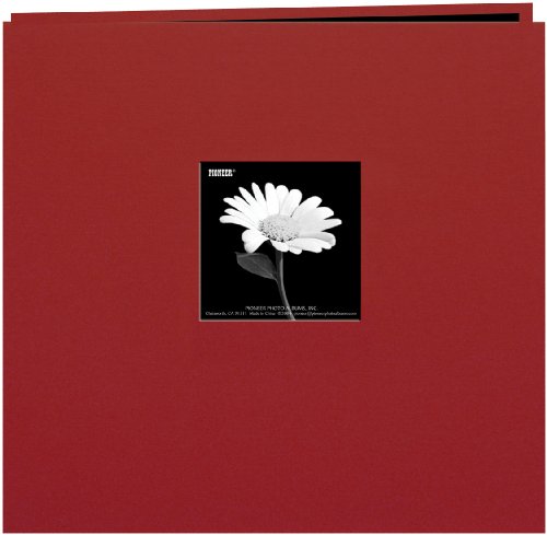 Pioneer 8 x 8-inch Book Cloth Cover Post Bound Album, Burgundy von Pioneer Photo Albums