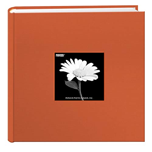 Pioneer Fotoalbum mit Fotofächern und Fotorahmen-Einband aus Stoff orange - tangerine orange von Pioneer Photo Albums