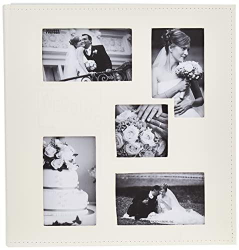 Pioneer Fotoalbum mit geprägtem Wedding, Kunstleder, elfenbeinfarben von Pioneer Photo Albums