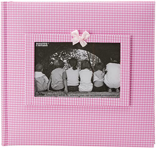 Pioneer Photo Albums Fotoalbum mit 200 Einsteckfächern, Gingham-Stoff, für 10 x 15 cm, Pink von Pioneer Photo Albums