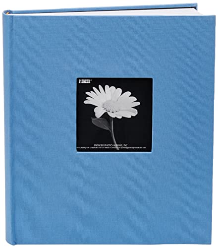 Pioneer Photo Albums Fotoalbum mit Stoffrahmen, für 200 Fotos, 12,7 x 17,8 cm, Himmelblau von Pioneer Photo Albums
