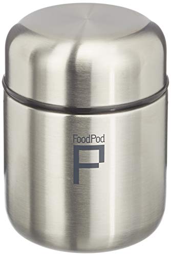 Pioneer FoodPod Thermo-Speisebehälter 280 ml Edelstahl Doppelwandig Isolierbecher für Lebensmittel 6 Stunden Heiß 24 Stunden Kühl Auslaufsicher BPA-Frei – Stahl von DRINKPOD