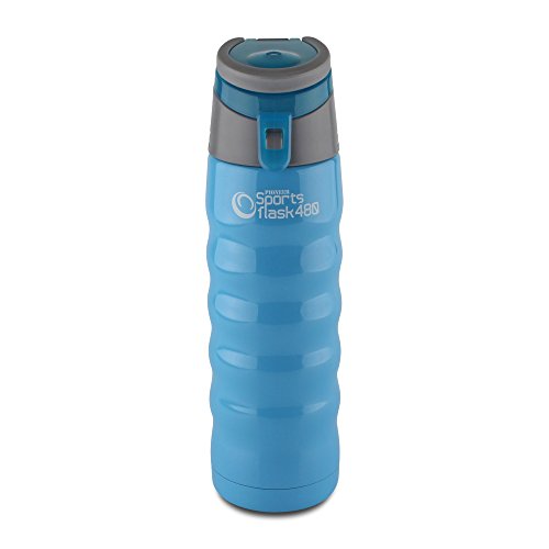 Pioneer Sport-Isolierflasche aus Hochwertigem Edelstahl 480 ml, Doppelwandige Vakuumtechnik 24 Stunden Kühl 8 Stunden Heiß 100% Auslaufsicher BPA Frei - Blau Pioneer Sport-Isolierflasche aus Hochwertigem Edelstahl 480 ml, Doppelwandige Vakuumtechnik 24 Stunden Kühl 8 Stunden Heiß 100% Auslaufsicher BPA Frei - Blau von Pioneer