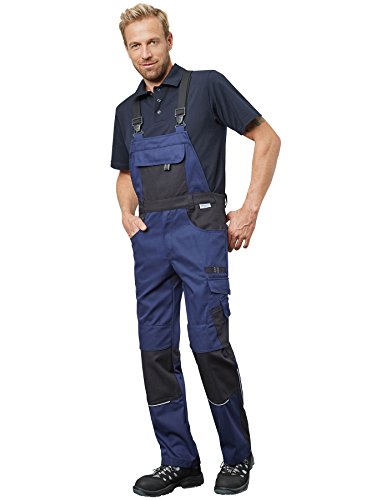 Pionier 9473-66 Latzhose "Resist 1", Marineblau/schwarz, 66 von Pionier Workwear