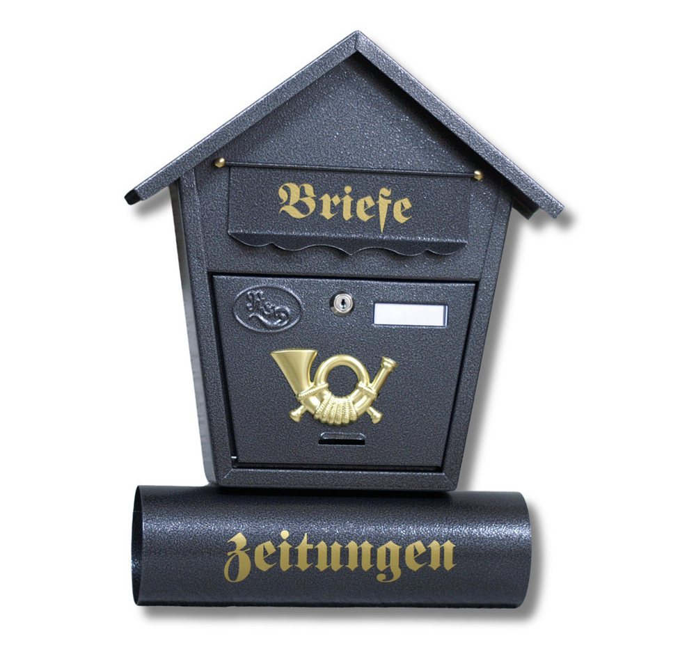 Pioniers Verkauf Briefkasten Wand-Briefkasten Spitzdach 49 x 37 x 11 cm T1 von Pioniers Verkauf