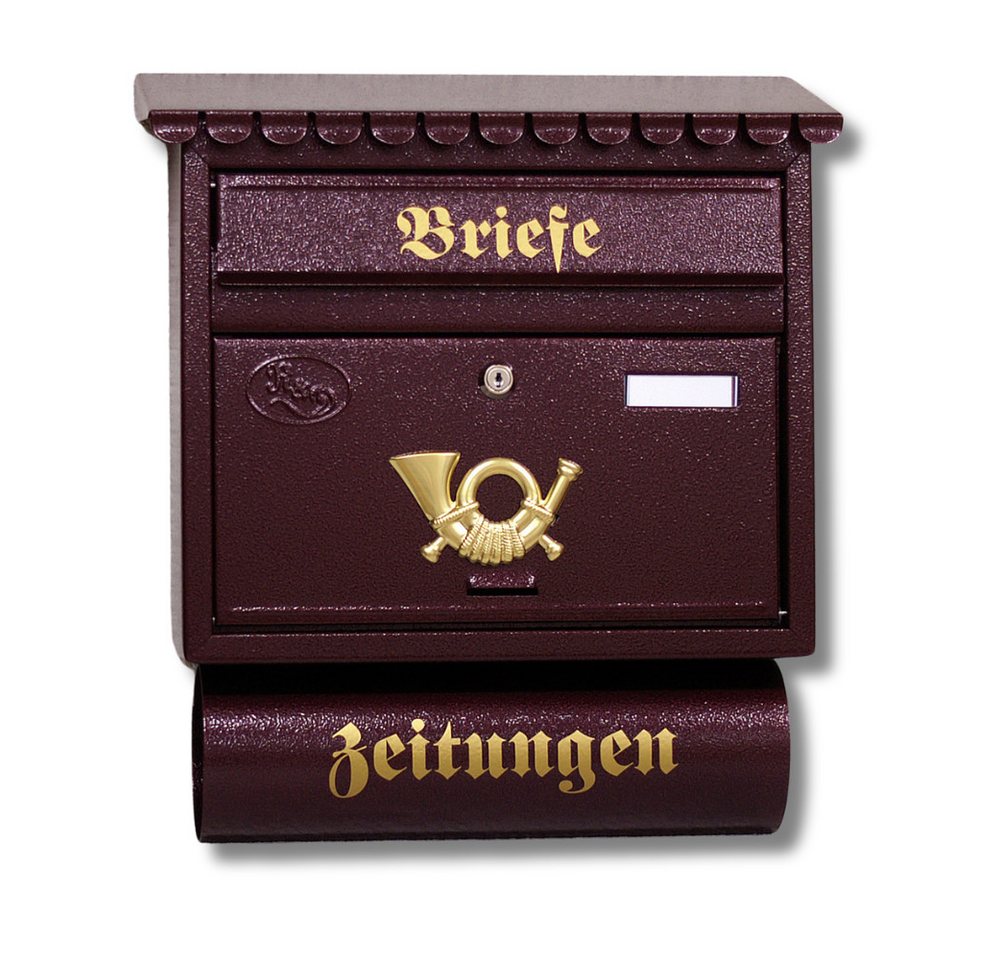 Pioniers Verkauf Briefkasten Wandbriefkasten Schrägdach 44,5 x 39 x 14,5 cm T5 von Pioniers Verkauf