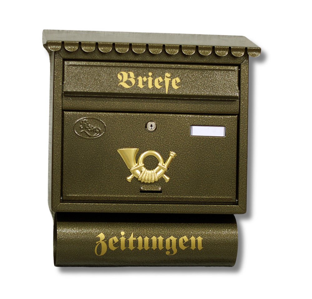 Pioniers Verkauf Briefkasten Wandbriefkasten Schrägdach 44,5 x 39 x 14,5 cm T5 von Pioniers Verkauf