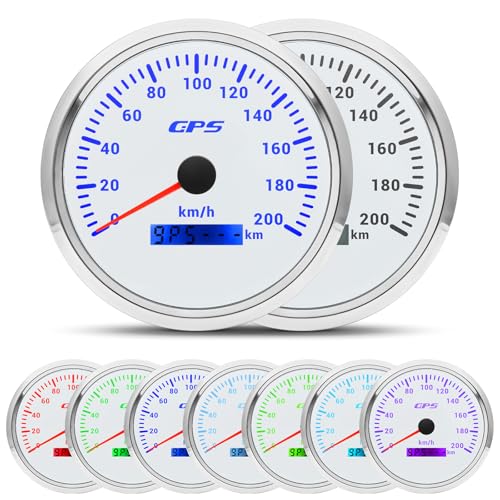 110mm Geschwindigkeitsmesser GPS Tacho Kilometerzähler 0-200Km/H Wasserdichter IP67 7-Farben Tachometer Messgerät für Auto Boot Yacht 12V/24V 110mm Geschwindigkeitsmesser GPS Tacho Kilometerzähler 0-200Km/H Wasserdichter IP67 7-Farben Tachometer Messgerät für Auto Boot Yacht 12V/24V von Piousunt