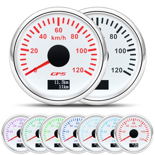 52mm Geschwindigkeitsmesser Boot GPS Tacho Kilometerzähler 0-120Km/H Wasserdichter IP67 7-Farben Tachometer Messgerät für Auto Boot Yacht 12V/24V 52mm Geschwindigkeitsmesser Boot GPS Tacho Kilometerzähler 0-120Km/H Wasserdichter IP67 7-Farben Tachometer Messgerät für Auto Boot Yacht 12V/24V von Piousunt