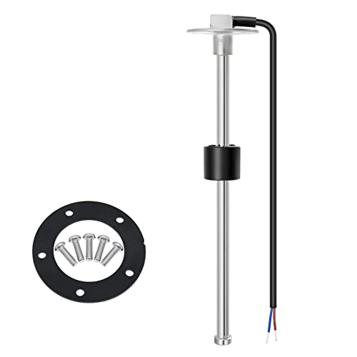 Kraftstoffstandsensor, 125mm Marine Boot Kraftstoff Wasserstand Messgerät Sensor Tank Anzeige 5 Loch Fit für Kraftstoff Wasserstand Messgerät 0-190ohms von Piousunt