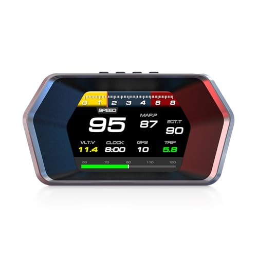 P17 HUD Auto OBD2+GPS Head-up-Display LCD Digitaler GPS-Speedometer OBD-Temperaturanzeigen Duales Smart Auto-Elektronikzubehör P17 HUD Auto OBD2+GPS Head-up-Display LCD Digitaler GPS-Speedometer OBD-Temperaturanzeigen Duales Smart Auto-Elektronikzubehör von Piousunt