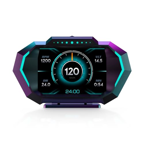 P24 HUD Head Up Display OBD2+GPS LCD Auto Digital Tachometer RPM/Alarm/Temp Neigungsmesser für alle Fahrzeug P24 HUD Head Up Display OBD2+GPS LCD Auto Digital Tachometer RPM/Alarm/Temp Neigungsmesser für alle Fahrzeug von Piousunt
