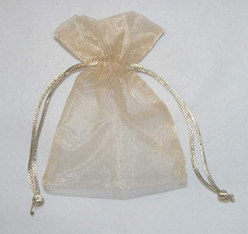 PIO365 Geschenktüte Organza, gold, 10 Stück, 12 x 17 cm von Piovaccari