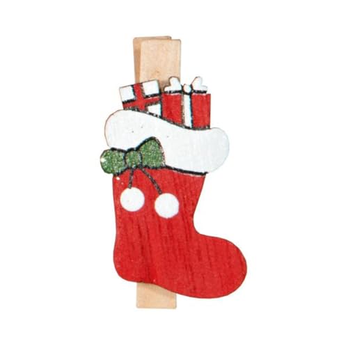 Piovaccari Xmas Socks Klammern 9 Stück 4,5 cm M062, Siehe Foto von Piovaccari