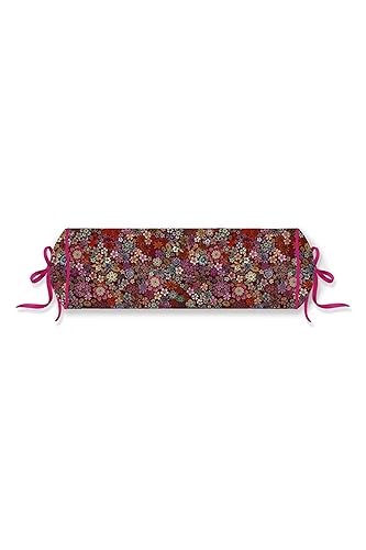 PiP Studio Nackenrolle Tutti i Fiori | Dark Red - 22 x 70 von Pip Studio