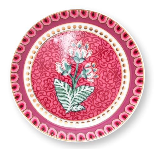 Pip Studio Flower Festival Teebeutelablage Dark pink 9 cm von Pip Studio