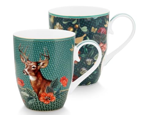 PIP STUDIO 51002334 Winter Wonderland Henkelbecher 350 ml Set2 von Pip Studio