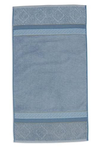 Pip Studio Badetuch Soft Zellige Blau/Grau 55x100cm von Pip Studio