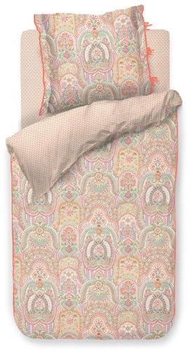 Pip Studio Bettw??sche-Garnitur Jabali Flower Farbe Korallenrot Gr??? e 80x80 von Pip Studio