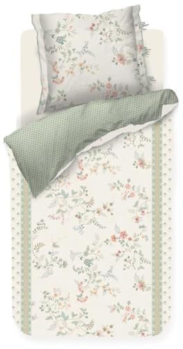 Pip Studio Bettwäsche-Garnitur Kili Flower Farbe Weiss Größe 135x200+80x80 von Pip Studio