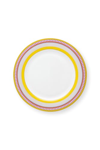 Pip Studio CHIQUE Frühstücksteller Stripes gelb 23cm von Pip Studio