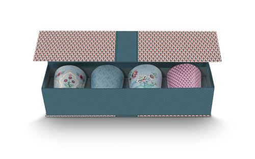 Pip Studio Flower Festival Oriental Geschenkset Becher ohne Henkel blau 0,23l von Pip Studio