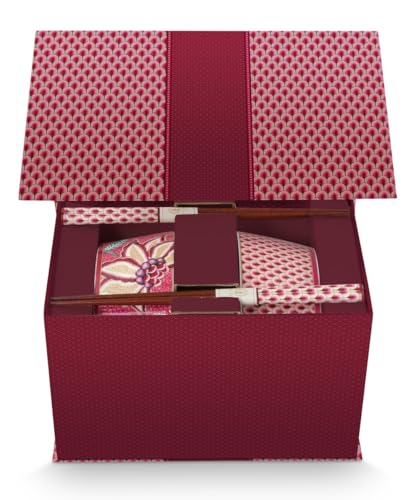 Pip Studio Flower Festival Oriental Geschenkset Schalen und Essstäbchen Dark pink 15cm von Pip Studio